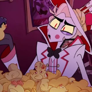 😁 emoji lucifer morninstar-hazbin hotel @Hazhell00 ➡️ @Ctikerubot Telegram sticker 7 of 59