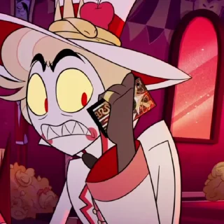 😱 emoji lucifer morninstar-hazbin hotel @Hazhell00 ➡️ @Ctikerubot Telegram sticker 12 of 59