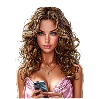 💇 emoji Шатенка :: @lysoksana Telegram sticker 5 of 29