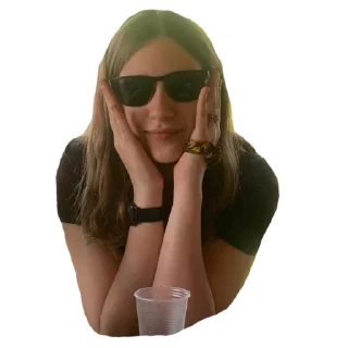 😎 emoji Аня мем Telegram sticker 9 of 23