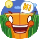 👋 emoji Pumpkin Cube Telegram sticker 5 of 22