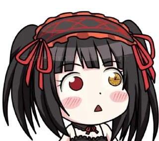 😯 emoji Kurumi (artist zephylyne) Telegram sticker 22 of 46