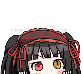 👀 emoji Kurumi (artist zephylyne) Telegram sticker 9 of 46