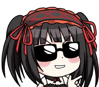 😎 emoji Kurumi (artist zephylyne) Telegram sticker 2 of 46