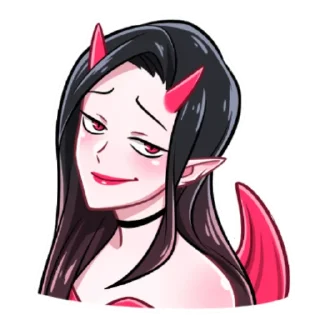 😏 emoji Дьяволица Telegram sticker 8 of 27