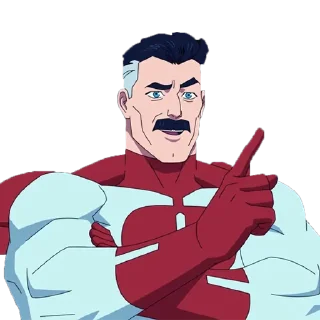 ☝️ emoji Omni-man Telegram sticker 12 of 20