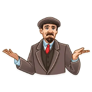 🤷‍♂ emoji Ленин | @Premium_Stikers Telegram sticker 18 of 34