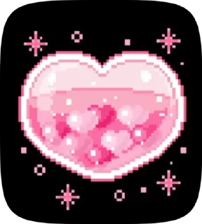 💗 emoji cute animation's Telegram sticker 13 of 20