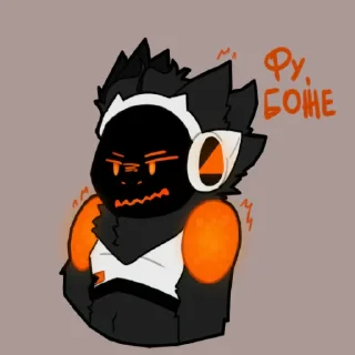 😖 emoji Ed protogen Telegram sticker 8 of 12