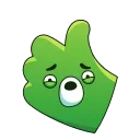 😐 emoji Midori Kuma animated Telegram sticker 19 of 32