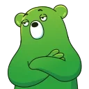 🙄 emoji Midori Kuma animated Telegram sticker 24 of 32