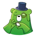 🧐 emoji Midori Kuma animated Telegram sticker 6 of 32
