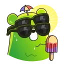🥵 emoji Midori Kuma animated Telegram sticker 5 of 32