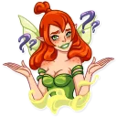 ❓ emoji Green Fairy Telegram sticker 8 of 40