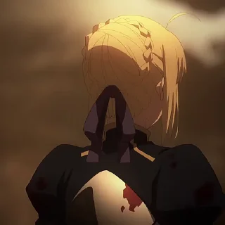 😒 emoji Artoria (Saber) UBW @ciseauxx Telegram sticker 5 of 47