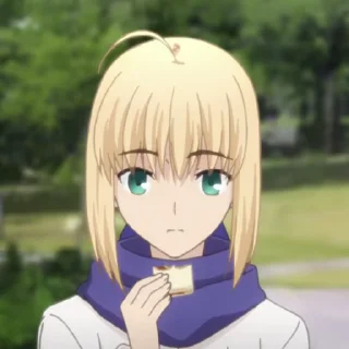 😋 emoji Artoria (Saber) UBW @ciseauxx Telegram sticker 10 of 47