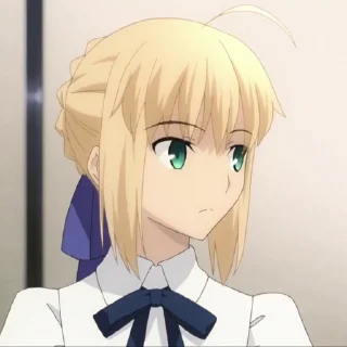 😕 emoji Artoria (Saber) UBW @ciseauxx Telegram sticker 24 of 47