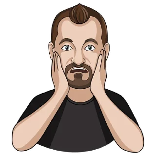 😱 emoji Алексей Петрухин @alexeypetrukhin_official Telegram sticker 8 of 10