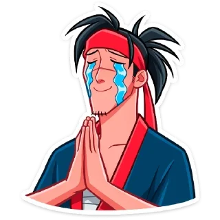 😭 emoji Самурай Хиро (@TgSticker) Telegram sticker 14 of 48