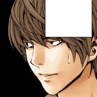📓 emoji Light Yagami | Death Note Telegram sticker 15 of 60