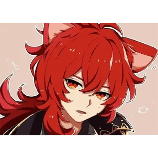 🐈 emoji Diluc Telegram sticker 6 of 92