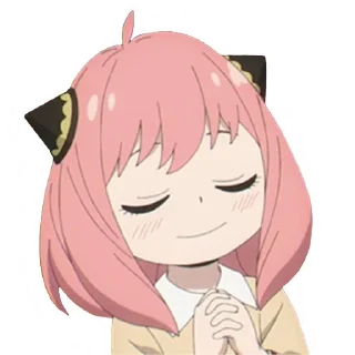 😌 emoji Anya×Forger×Spy×Family Telegram sticker 18 of 105