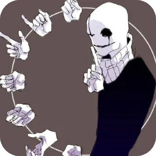 🤫 emoji Gaster ➩ @Earth928B Telegram sticker 14 of 50