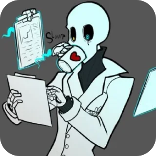 🍵 emoji Gaster ➩ @Earth928B Telegram sticker 10 of 50