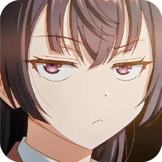 😒 emoji Roshidere | アリアは時々ロシア語で自分の感情を隠 Telegram sticker 10 of 119