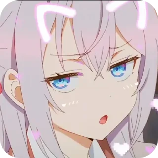 Sticker from Roshidere | アリアは時々ロシア語で自分の感情を隠