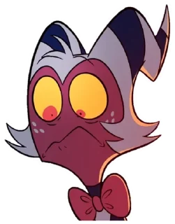 😟 emoji @HazbinStick Telegram sticker 16 of 39