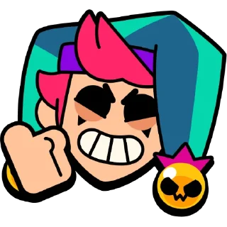 👍 emoji Chester Pins @BrawlStarsStik Telegram sticker 5 of 9