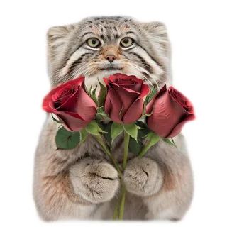 💐 emoji Everyday Manul @animalplantspb Telegram sticker 14 of 35