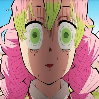 😰 emoji Мицури @anime_sticks Telegram sticker 8 of 20