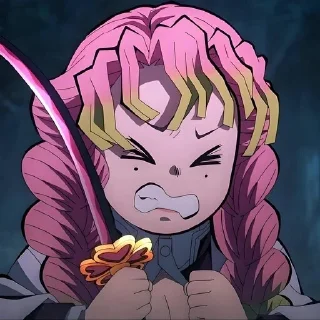 😣 emoji Мицури @anime_sticks Telegram sticker 15 of 20