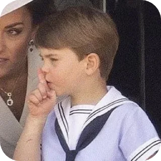 🤫 emoji Prince Louis Telegram sticker 14 of 40
