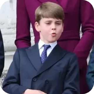 😯 emoji Prince Louis Telegram sticker 22 of 40