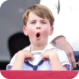 😲 emoji Prince Louis Telegram sticker 9 of 40