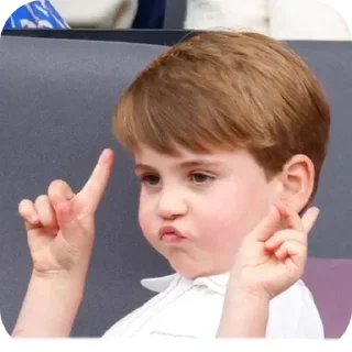 Sticker from Prince Louis