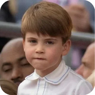 😏 emoji Prince Louis Telegram sticker 10 of 40