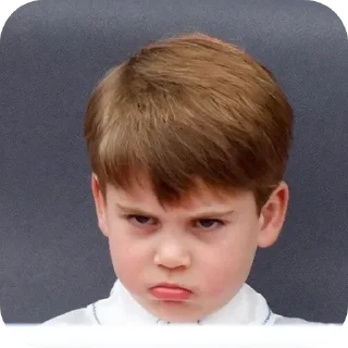 😠 emoji Prince Louis Telegram sticker 11 of 40