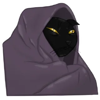 Sticker from Alister the Black Cat @NyushaRi