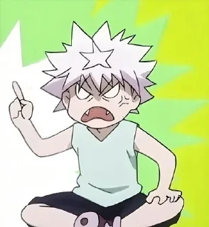 😠 emoji Хантер х хантер @anime_stickerr Telegram sticker 9 of 20