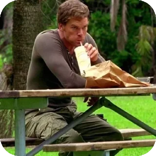 🪑 emoji Dexter Morgan Telegram sticker 17 of 38