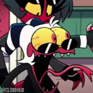 😘 emoji @CLOOBHUB ⌥ HELLUVA BOSS АДСКИЙ БОСС СТИКЕРЫ ТГ Telegram sticker 17 of 25