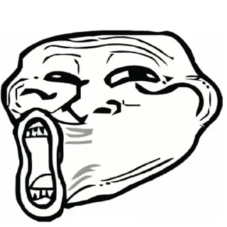 Sticker from Meme trollface ⟬By @Mafon4eeek ⟭
