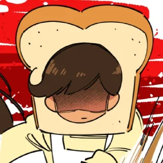 😶 emoji unbread twins 🍞 Telegram sticker 8 of 50