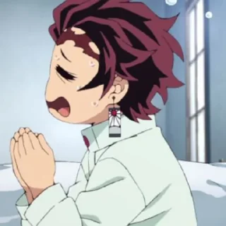 🎋 emoji ﾉ⁠*⁠.⁠✧Танжиро✧)⁠｡⁠*ﾟ⁠+ Telegram sticker 1 of 59