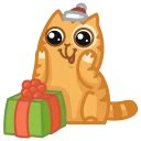 🎁 emoji New Year Persik Telegram sticker 15 of 24