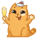 🍸 emoji New Year Persik Telegram sticker 23 of 24